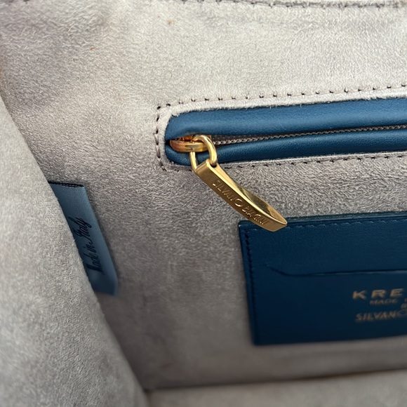 Krenoir Kandie Medium Bag in Arctic Shine Handbag Purse Crossbody Alligator - Picture 14 of 14